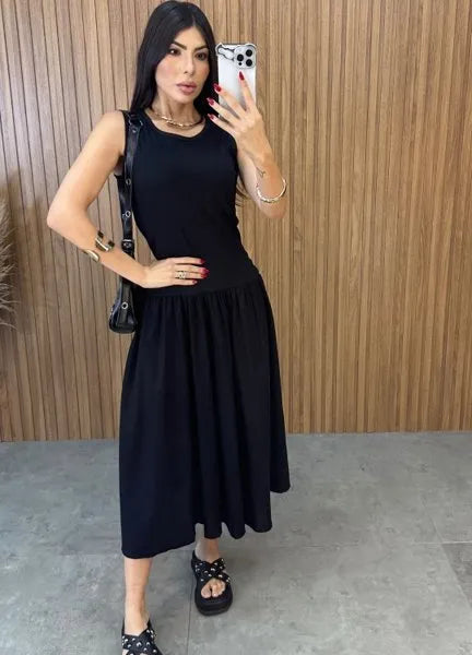 Vestido Veneza Preto - LANÇAMENTO
