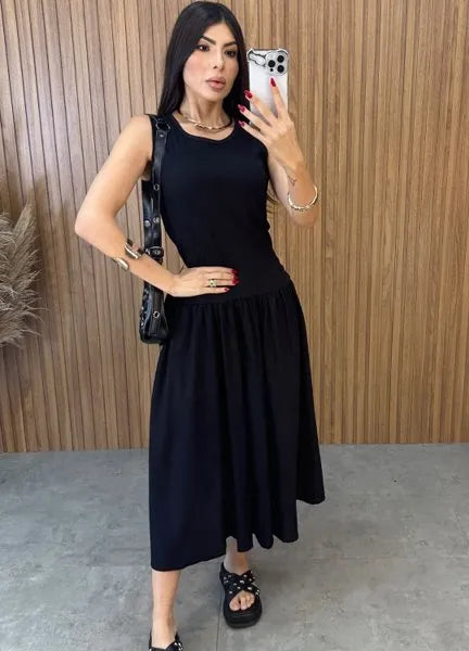 Vestido Veneza Preto - LANÇAMENTO