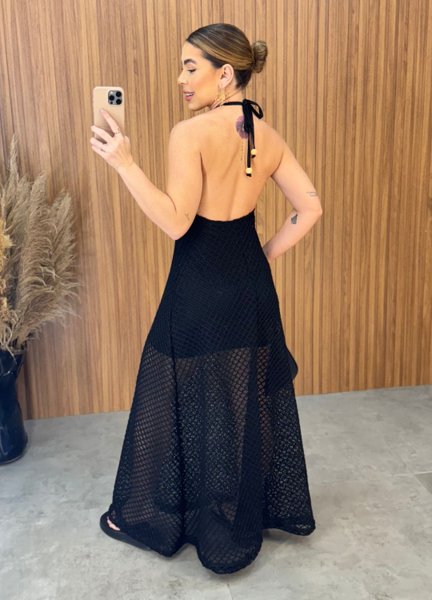 Vestido Tricot Copacabana - Preto