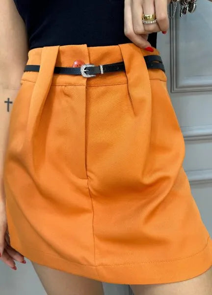 Short/Saia Laila Alfaiataria - Telha