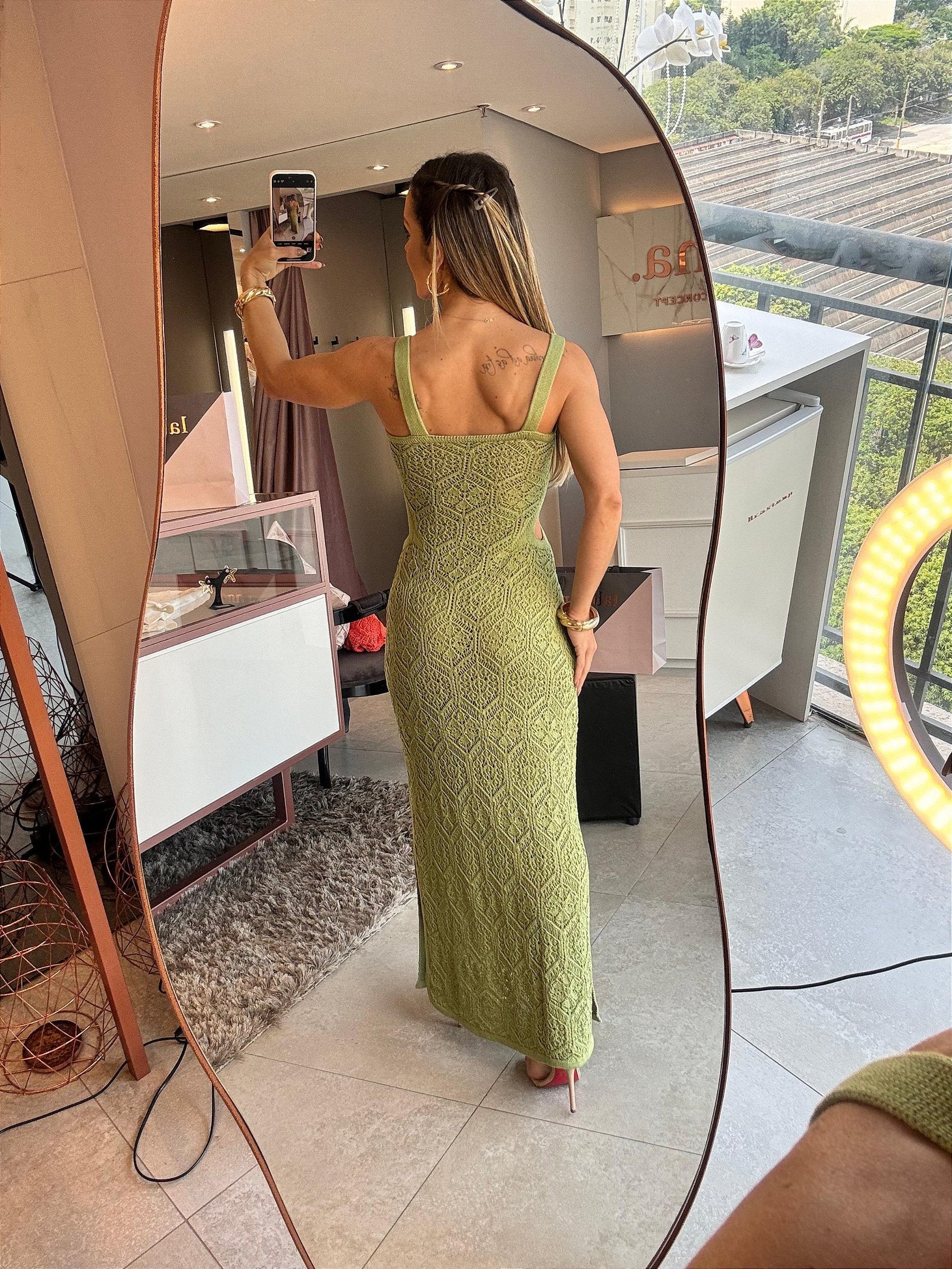 Vestido Tricot Mar