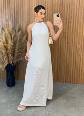 Vestido Tricot Copacabana - Off