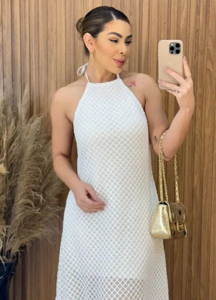 Vestido Tricot Copacabana - Off