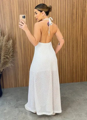Vestido Tricot Copacabana - Off