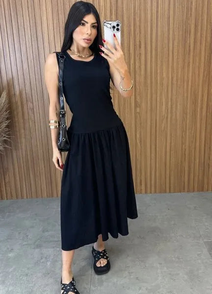 Vestido Veneza Preto - LANÇAMENTO
