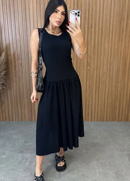 Vestido Veneza Preto - LANÇAMENTO