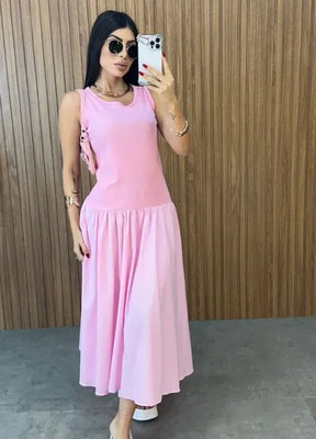 Vestido Veneza Rosa - LANÇAMENTO