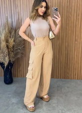 Calça Amanda Blogger - Nude