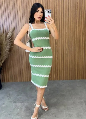 Vestido Tricot Modal Luiza - Verde