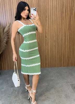 Vestido Tricot Modal Luiza - Verde