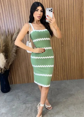 Vestido Tricot Modal Luiza - Verde