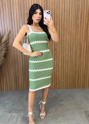 Vestido Tricot Modal Luiza - Verde