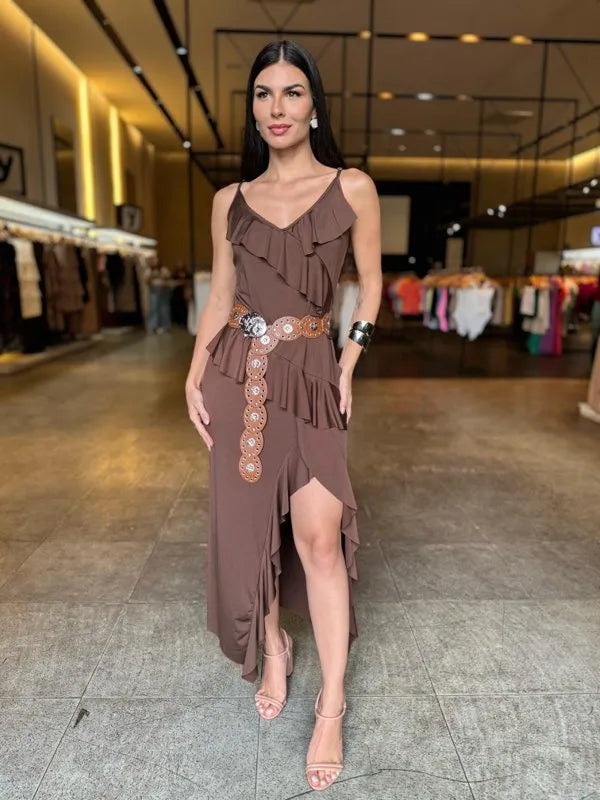 Vestido Fenda Grécia  - LANÇAMENTO