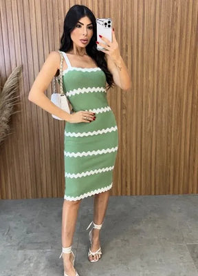Vestido Tricot Modal Luiza - Verde