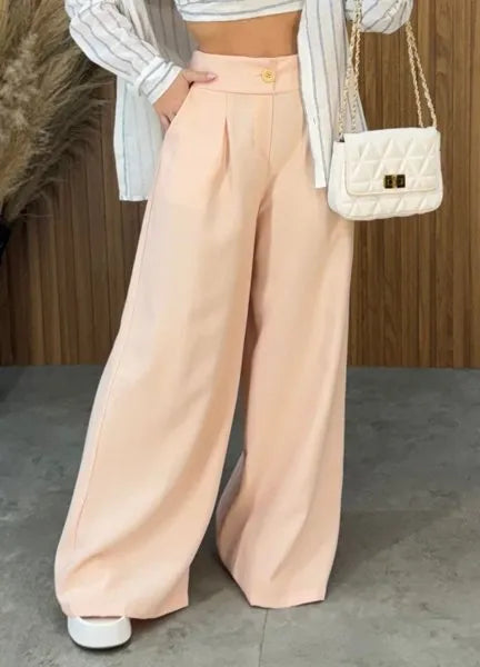 Calça Pantalona Jurerê Creme - LANÇAMENTO