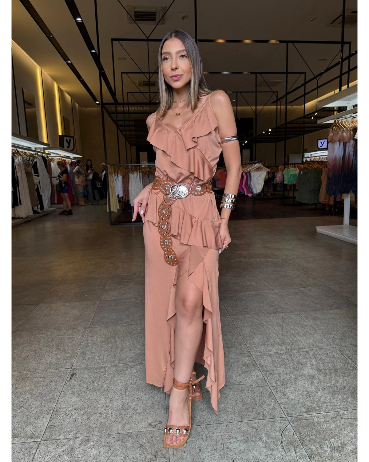 Vestido Fenda Grécia  - LANÇAMENTO