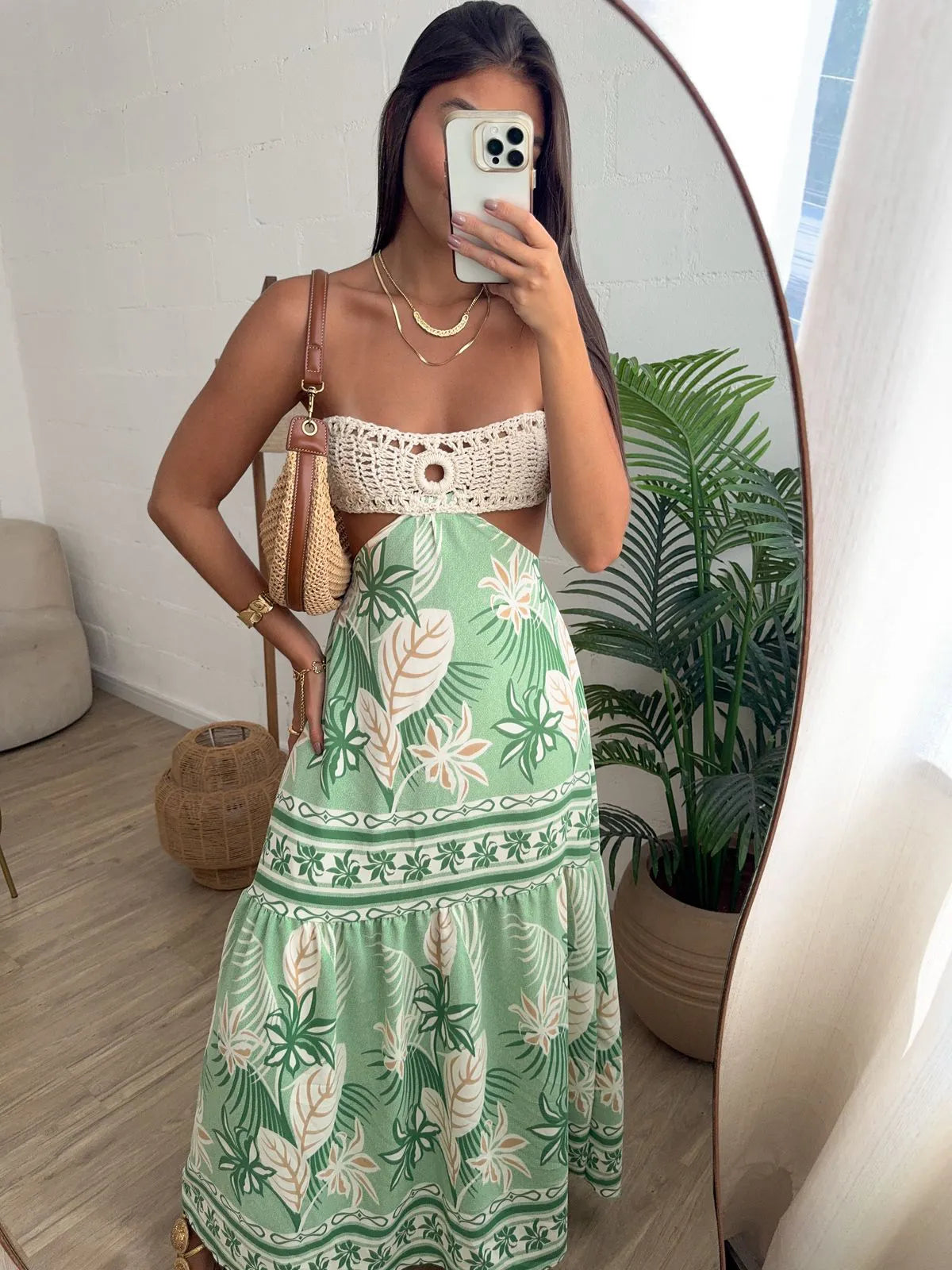 Vestido com busto em Tricô - LANÇAMENTO
