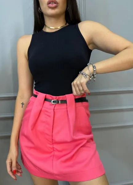 Short/Saia Laila Alfaiataria - Pink